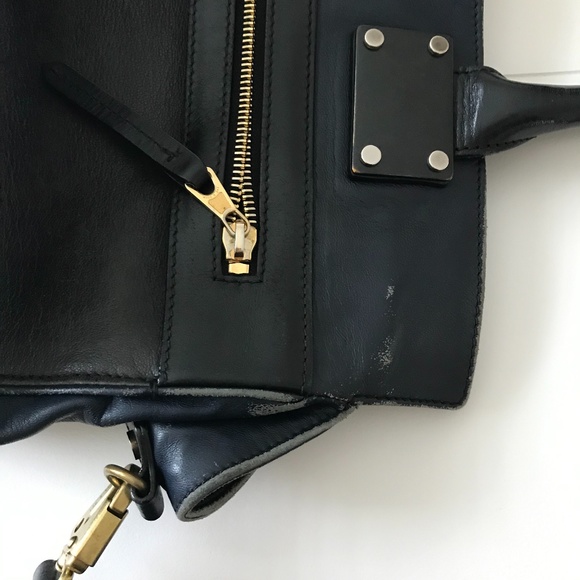 rag & bone: Large Navy/Black Pilot Purse - Picture 6 of 12